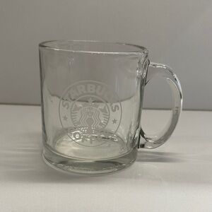 Starbucks Transparent Glass Mug with Logo